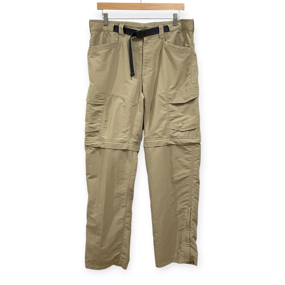 The North Face Khaki Paramount Convertible Cargo Pants Mens M Gorpcore Hiking